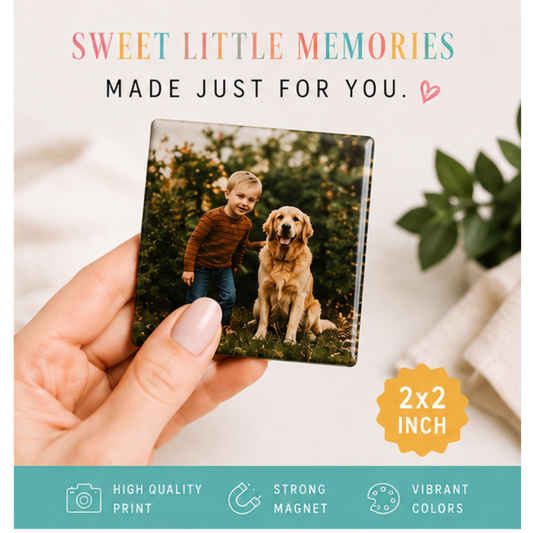 2"x2" Custom Photo Magnets