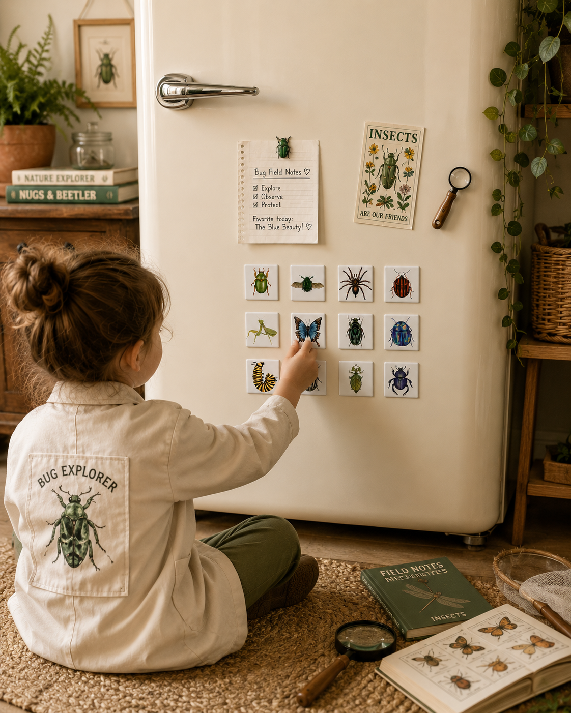 Bugging Out: Cute Insect Magnets (set of 12 magnets)