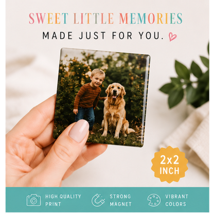 2"x2" Custom Photo Magnets