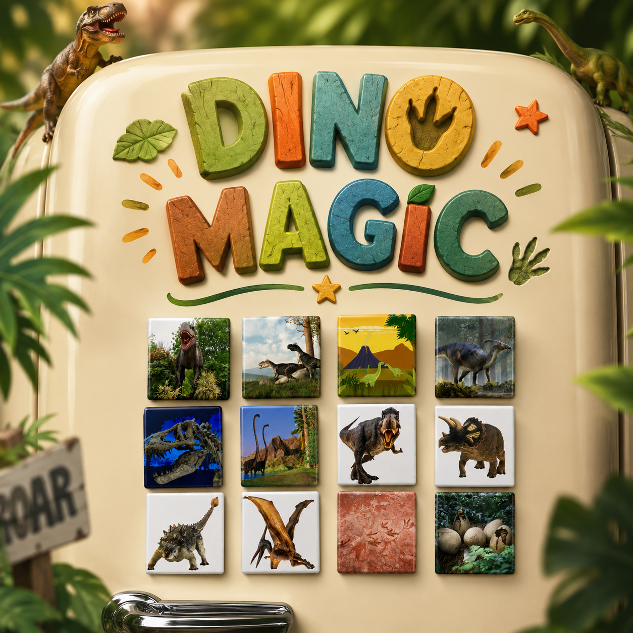 Dino Magic (set of 12 magnets)