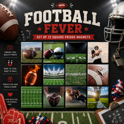 Football Fever (set of 12 magnets)