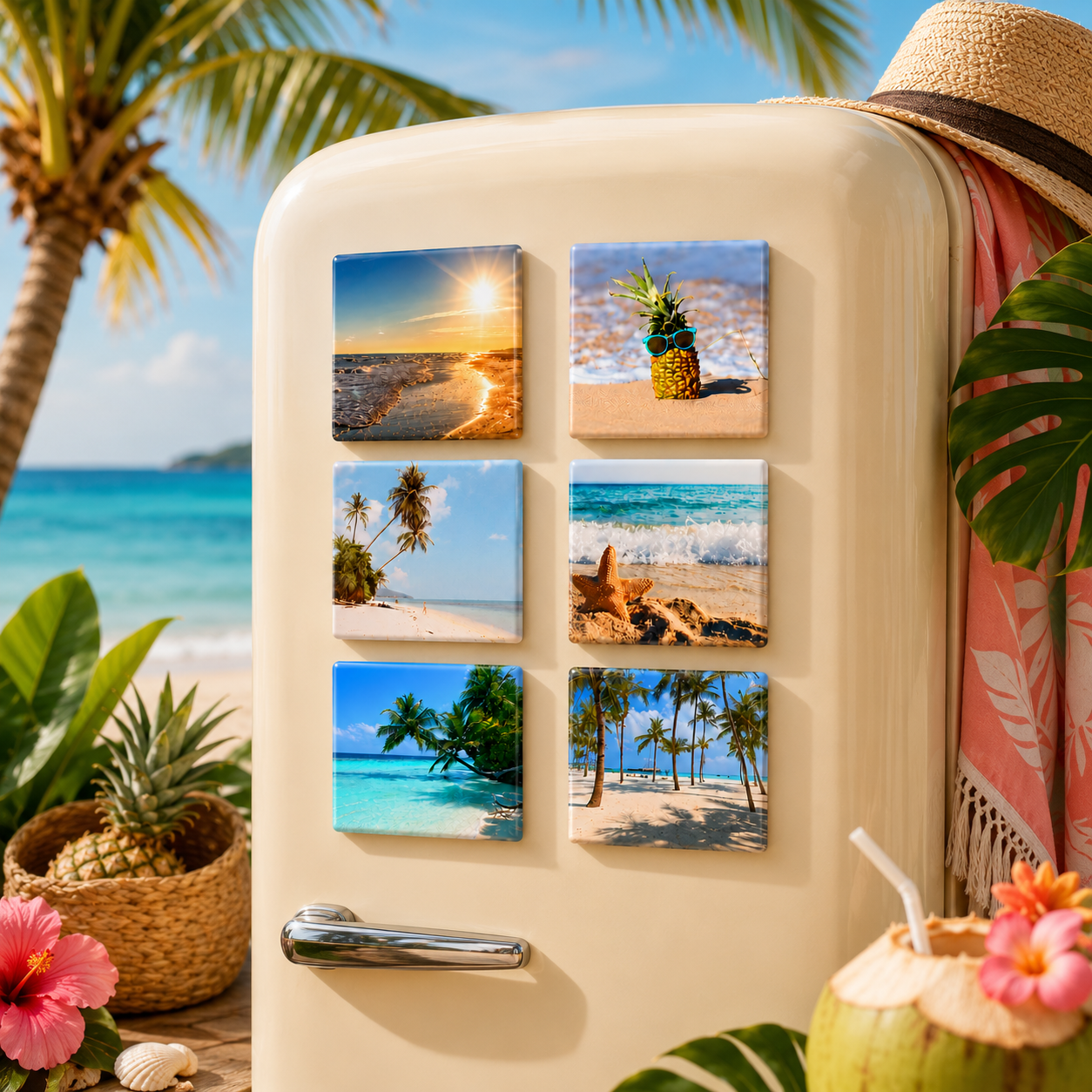 Vitamin Sea: Tropical Beaches (set of 6 magnets)