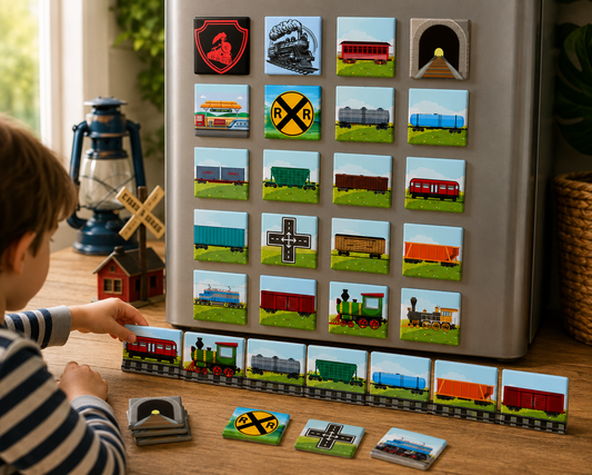 Railroad Dreams (set of 24 magnets)