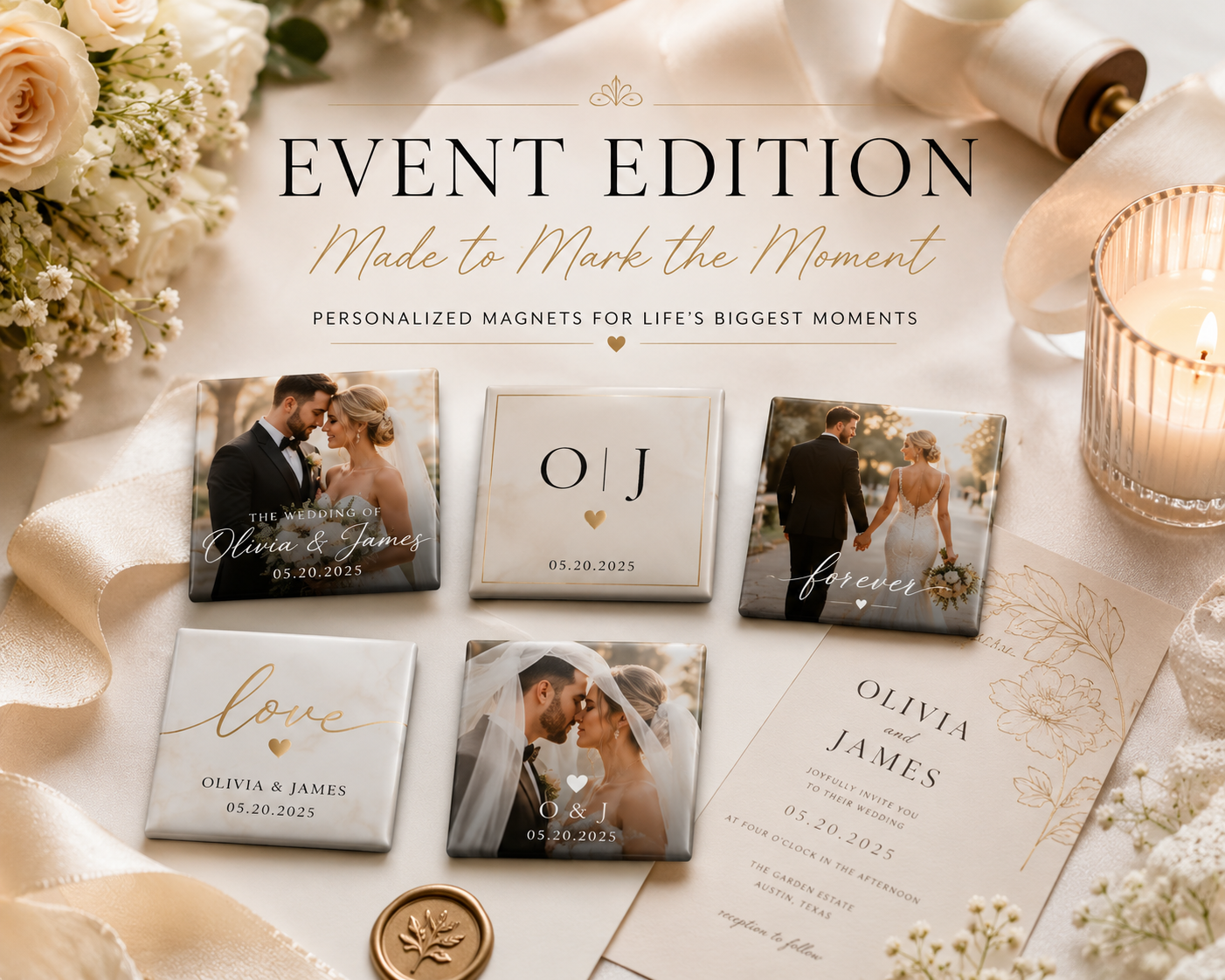 Custom Event Favor Magnets