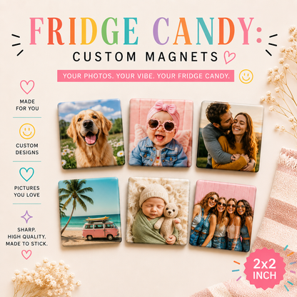 2"x2" Custom Photo Magnets