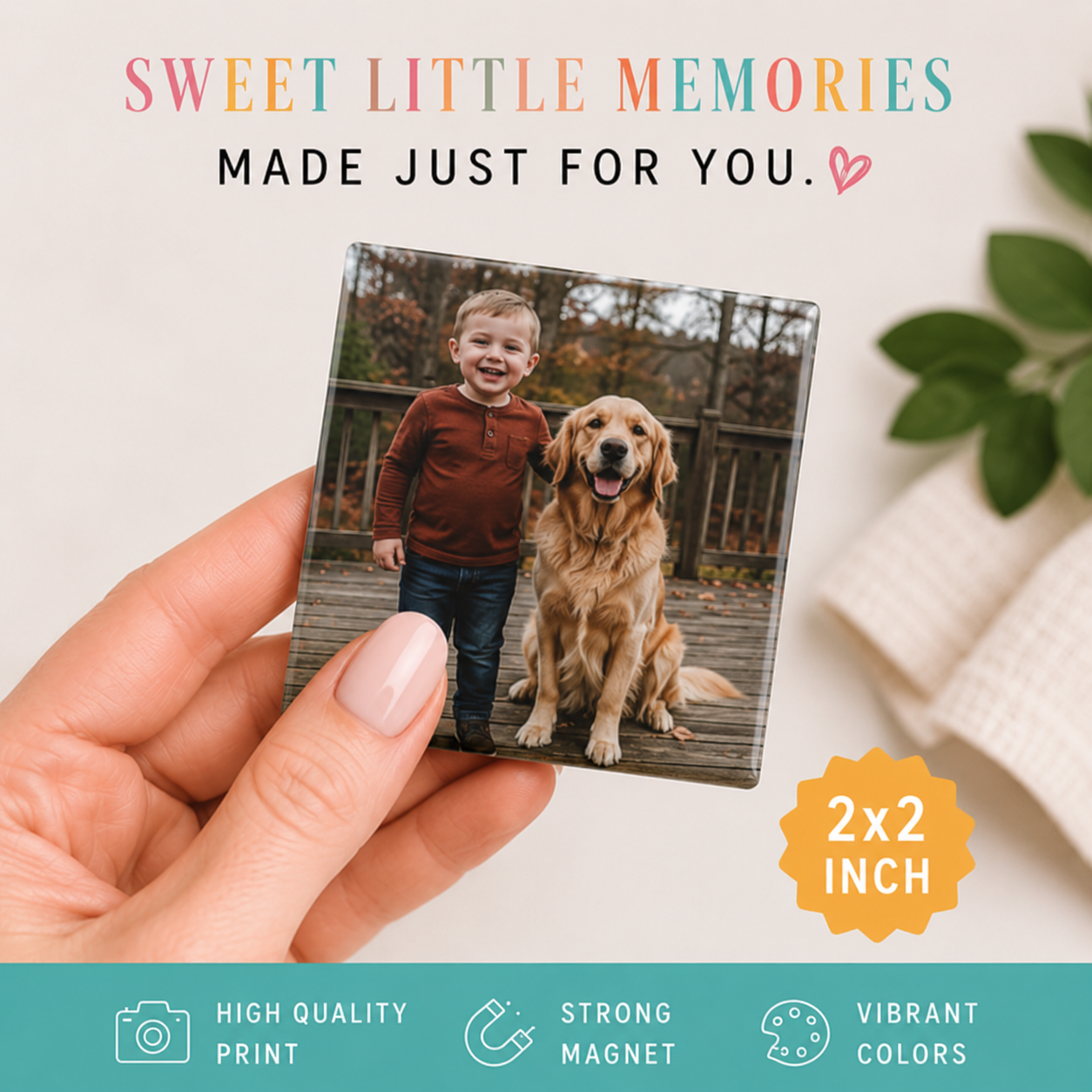 2"x2" Custom Photo Magnets