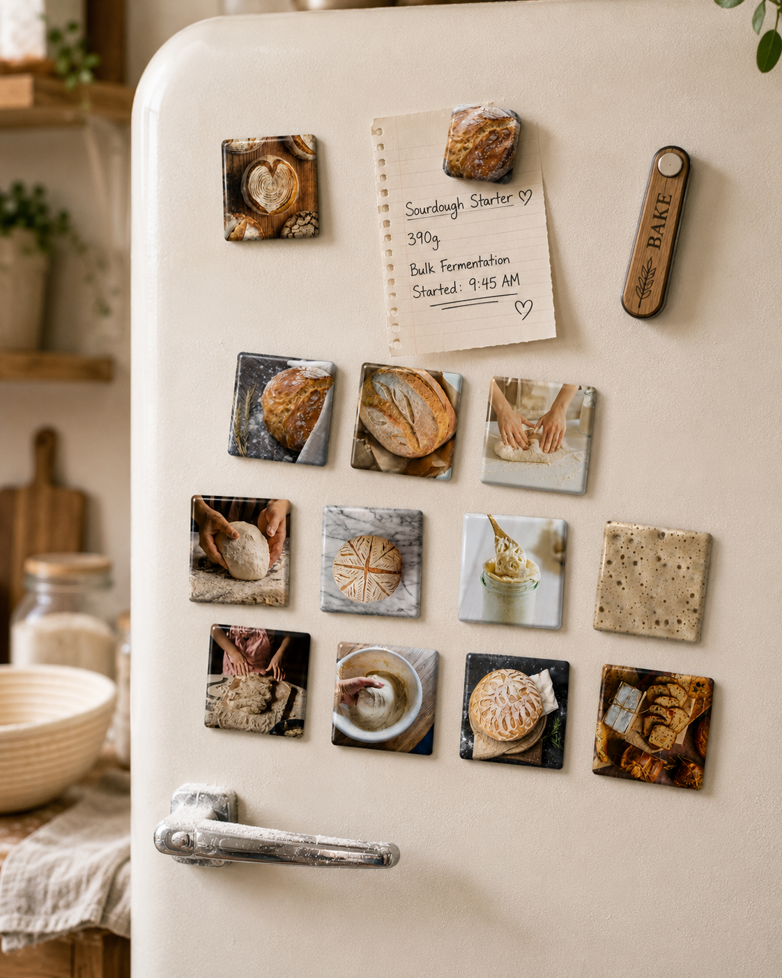 The Sourdough Lover (set of 12 magnets)